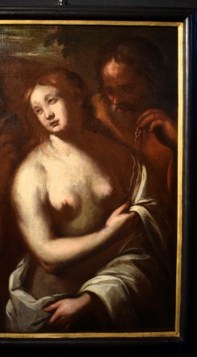Susanna and the two elders - 17th-century Lombard School - 